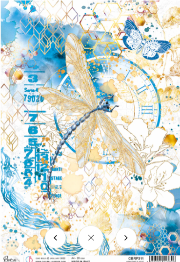 Midnight Flight A4 Rice Paper by Ciao Bella CBRP311