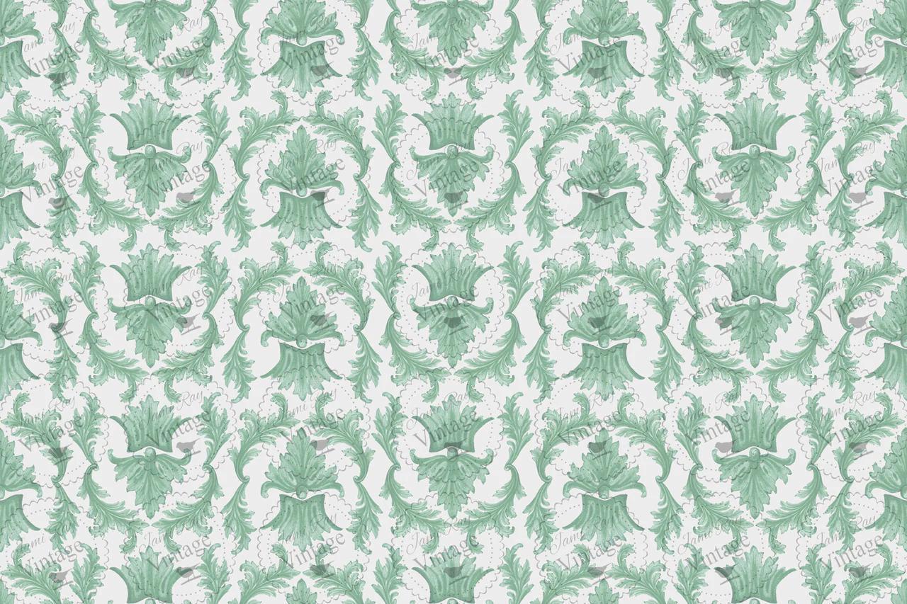 Sage Damask JRV Decoupage paper