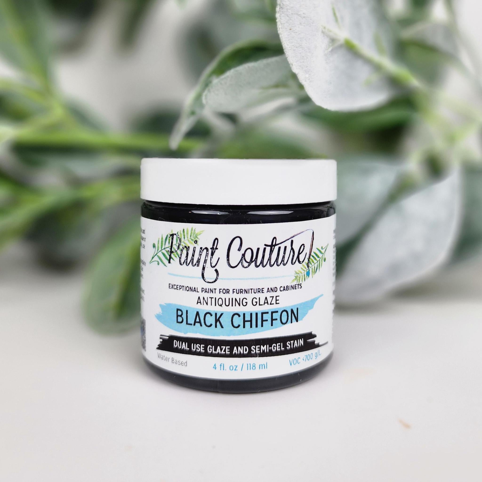 Black Chiffon Paint Couture Antiquing Glaze