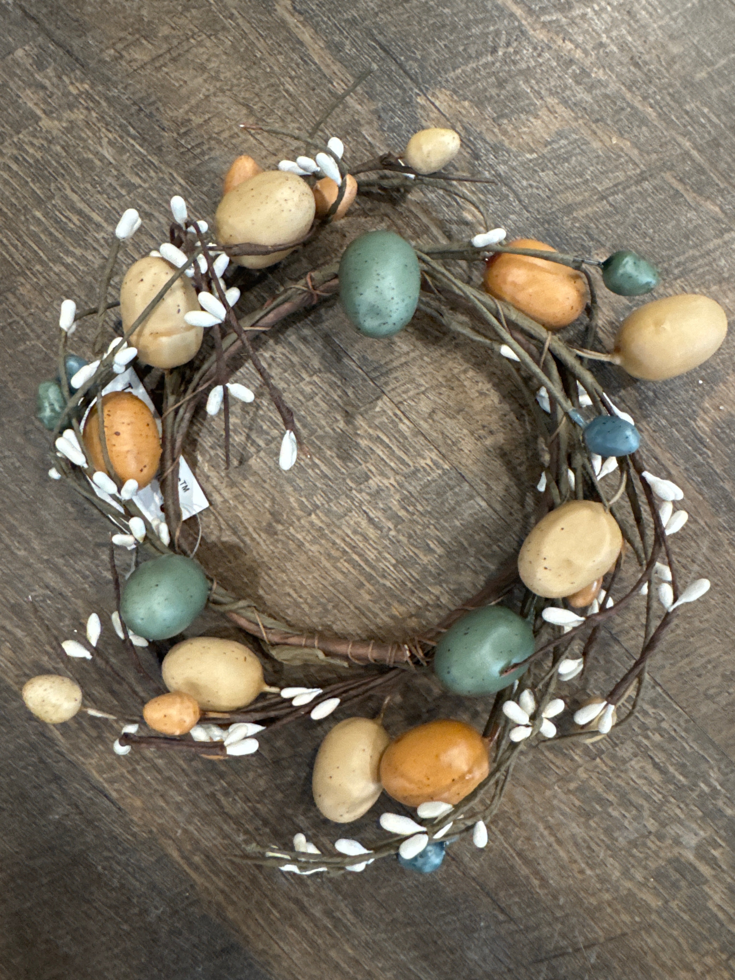 Easter Candle Ring - Pastel Eggs