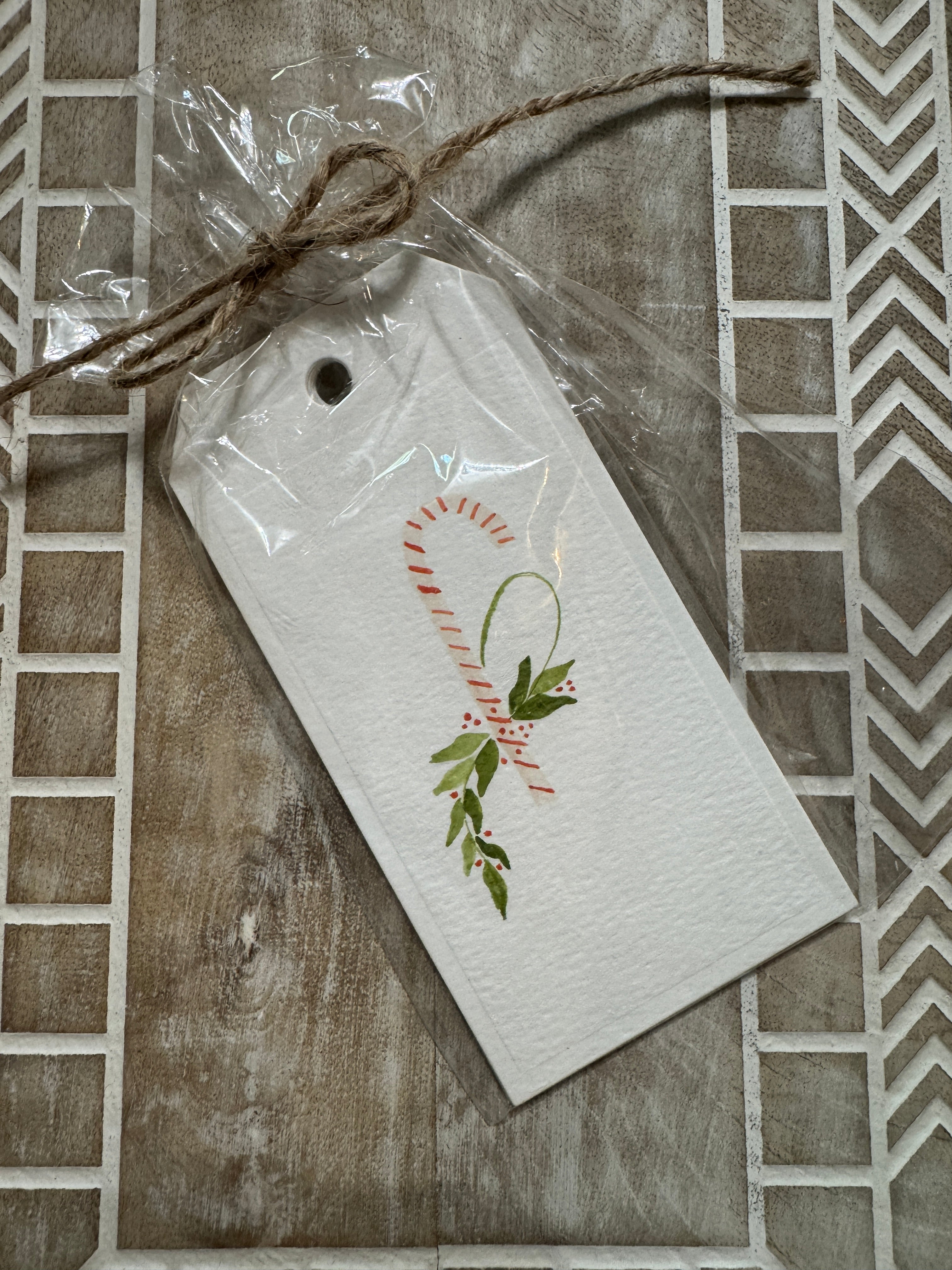 Set of 9 - Handmade Christmas tags - Assorted