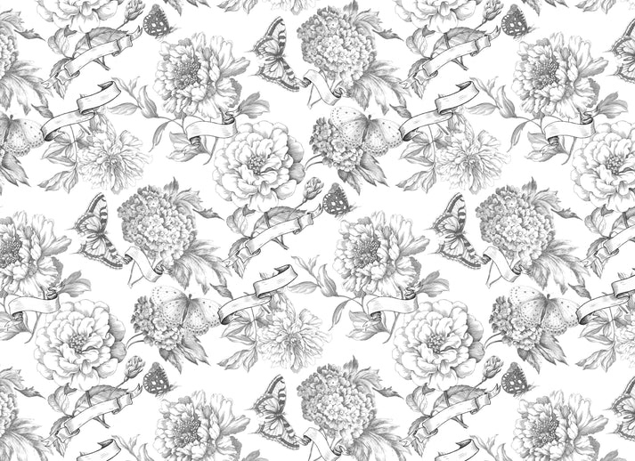 Paintable Blooms - Roycycled Decoupage Paper
