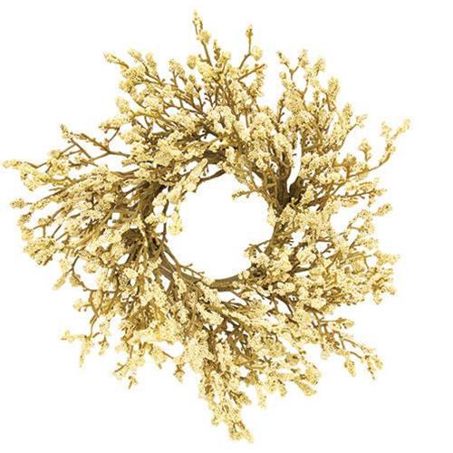 Fall Array Astilbe Candle Ring, Cream