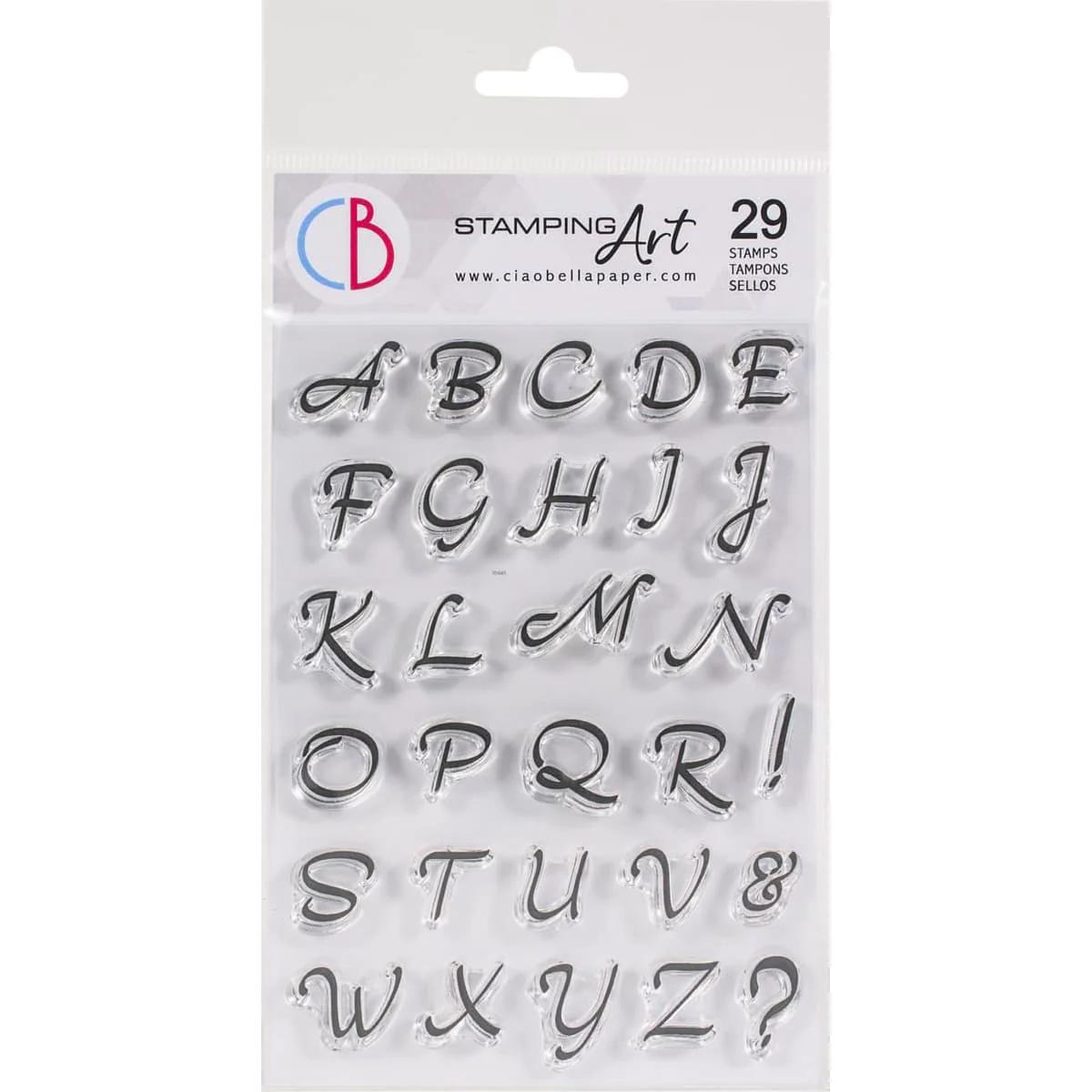 Moonlight Uppercase Alphabet - StampingArt