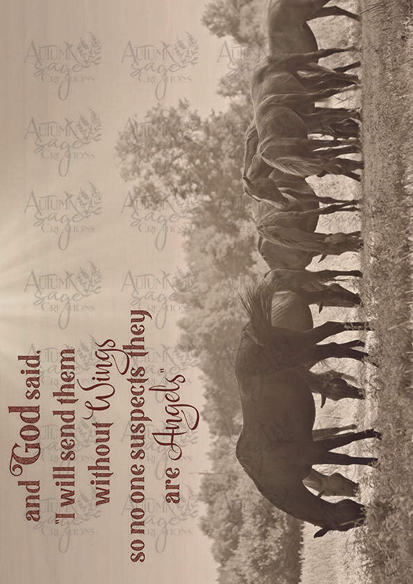 Without Wings A4 Decoupage Paper by Autumn Sage Creations