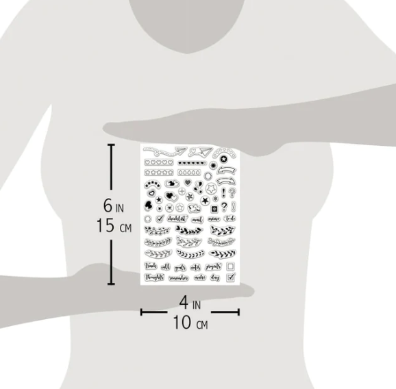 Bujo Planner Clear Stamp 4x6 by Ciao Bella Stamping Art