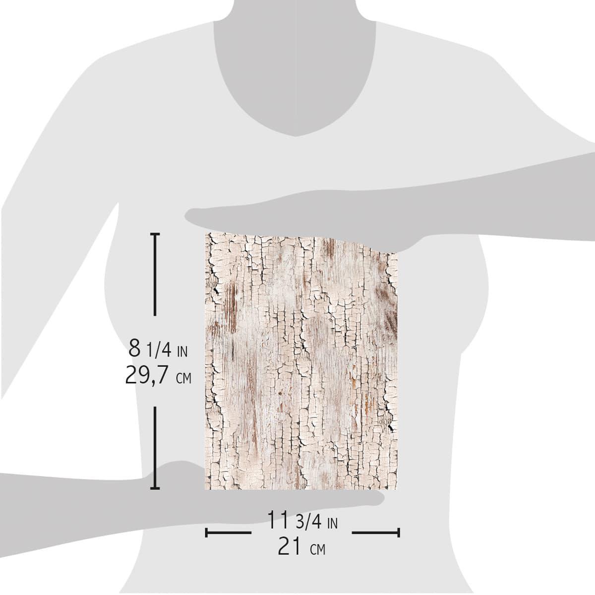 Dolomiti wood - A4 Rice Paper Woodland Ciao Bella Collection