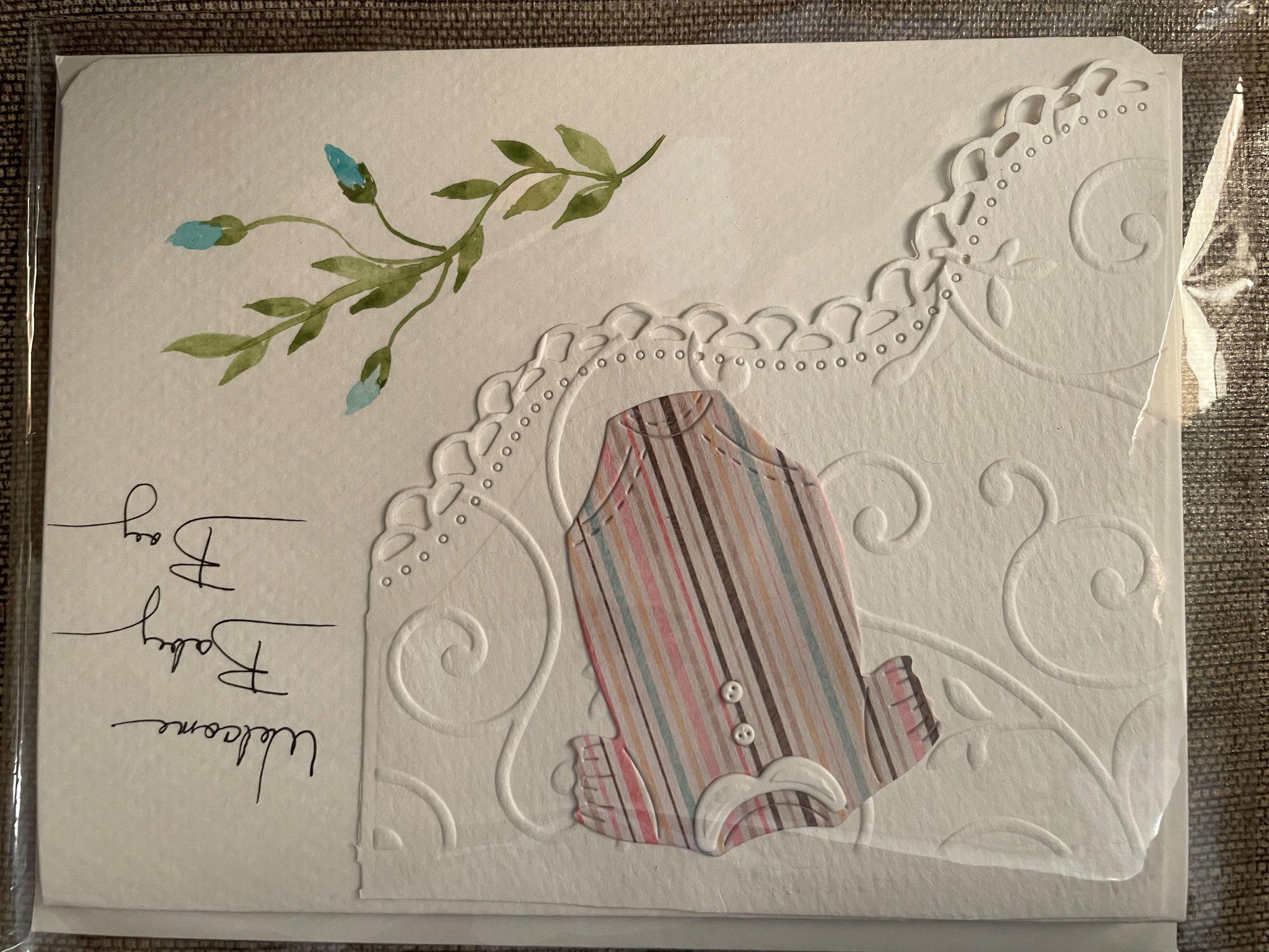 Welcome Baby Boy - Handmade Card