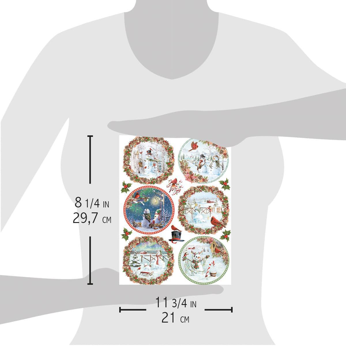 Northern Lights Medallions A4 Rice Paper by Ciao Bella