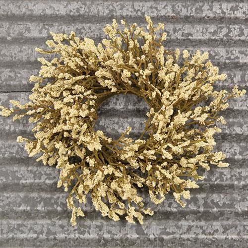 Fall Array Astilbe Candle Ring, Cream