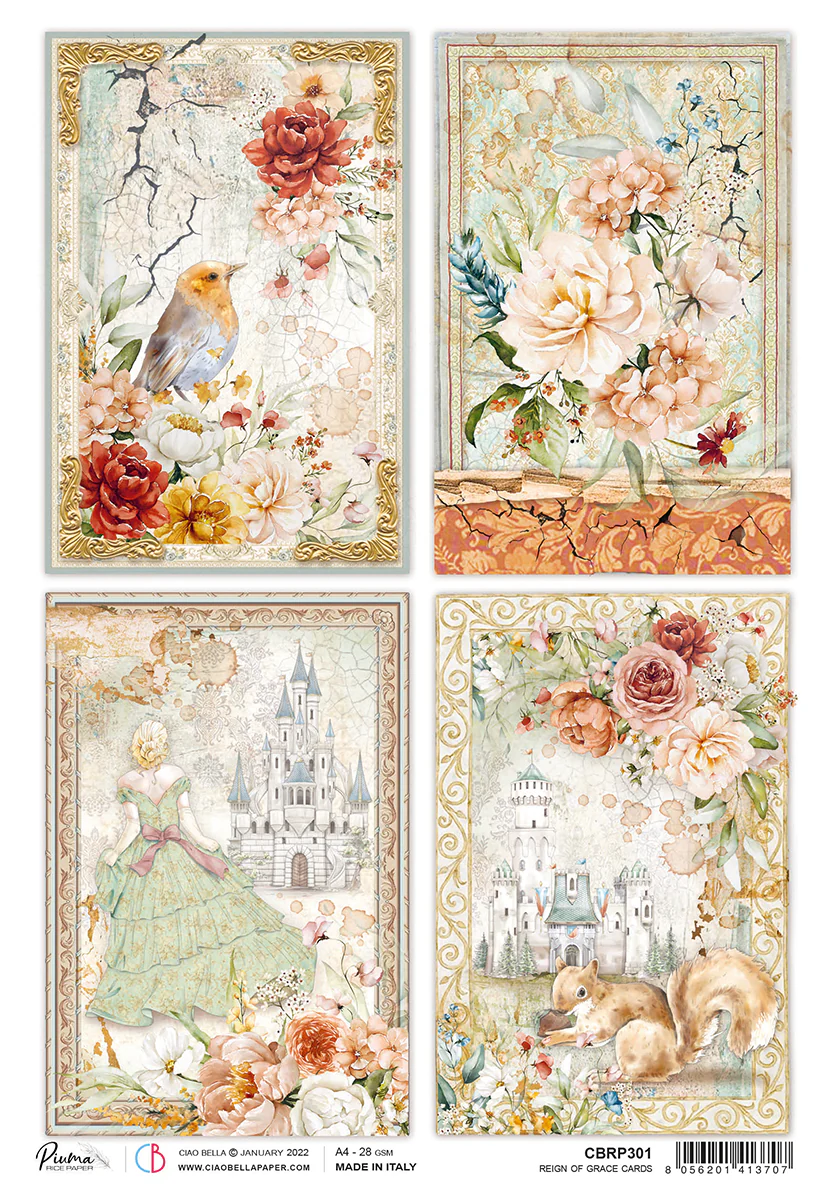 Reign of Grace A4 Rice Paper by Ciao Bella CBRP301