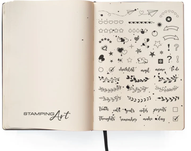 Bujo Planner Clear Stamp 4x6 by Ciao Bella Stamping Art