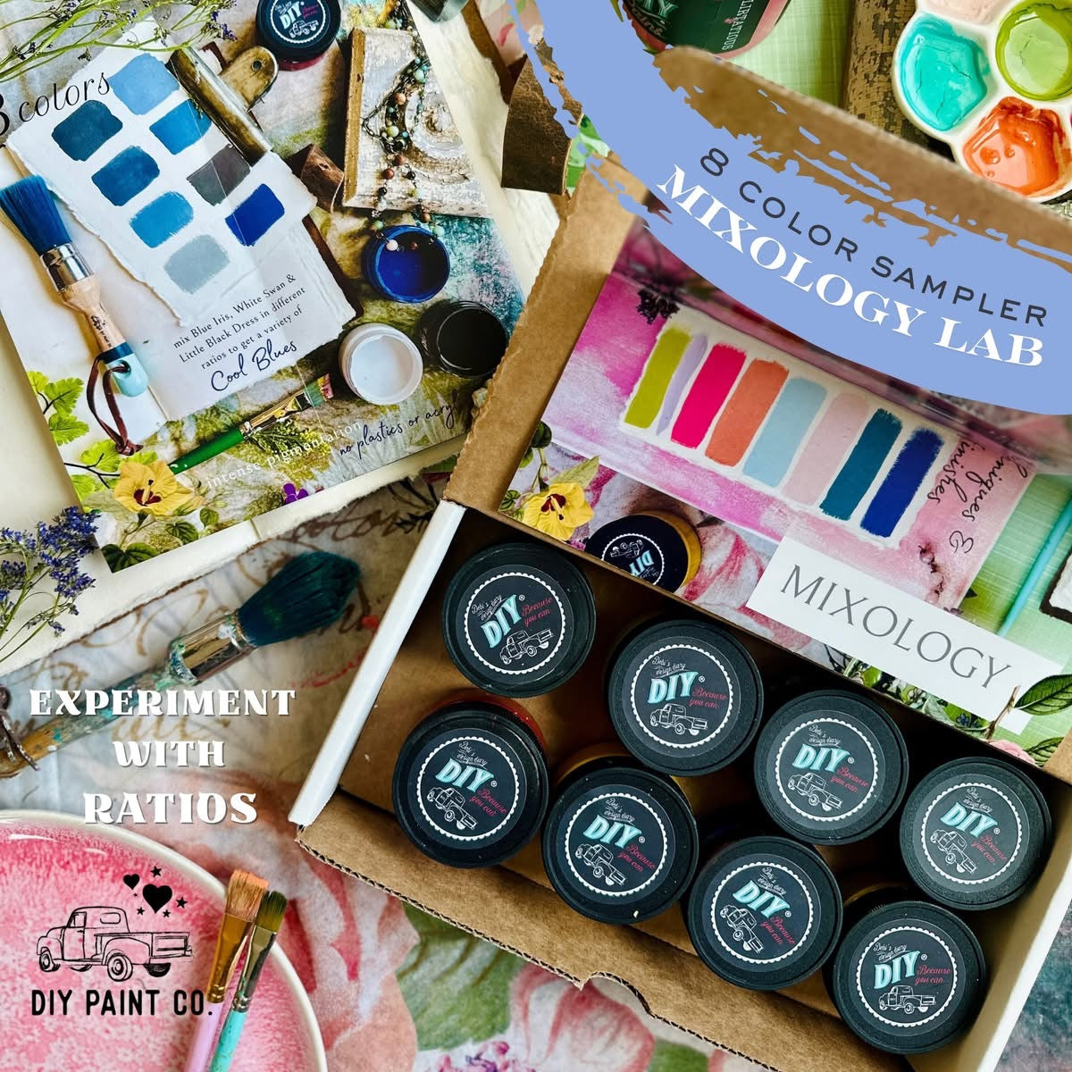 Original Sampler Box - DIY Paint Mixology Lab - 8 Colors Original Sampler Box - DIY Paint Mixology Lab - 8 Colors