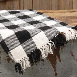 Black & White Buffalo Check Long Runner