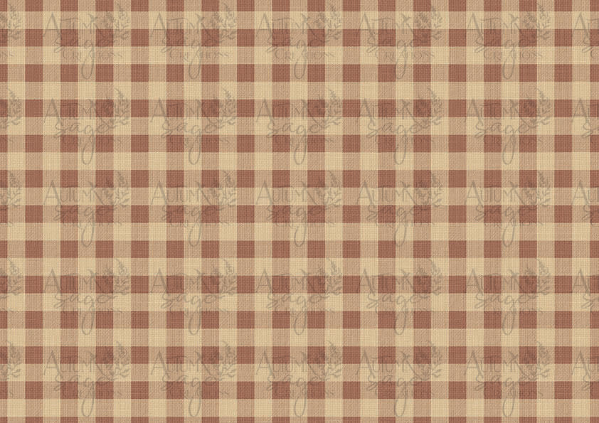 Fall Flannel Check A4 Decoupage Paper