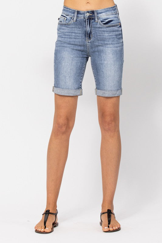 Classic Cuffed Bermuda Shorts