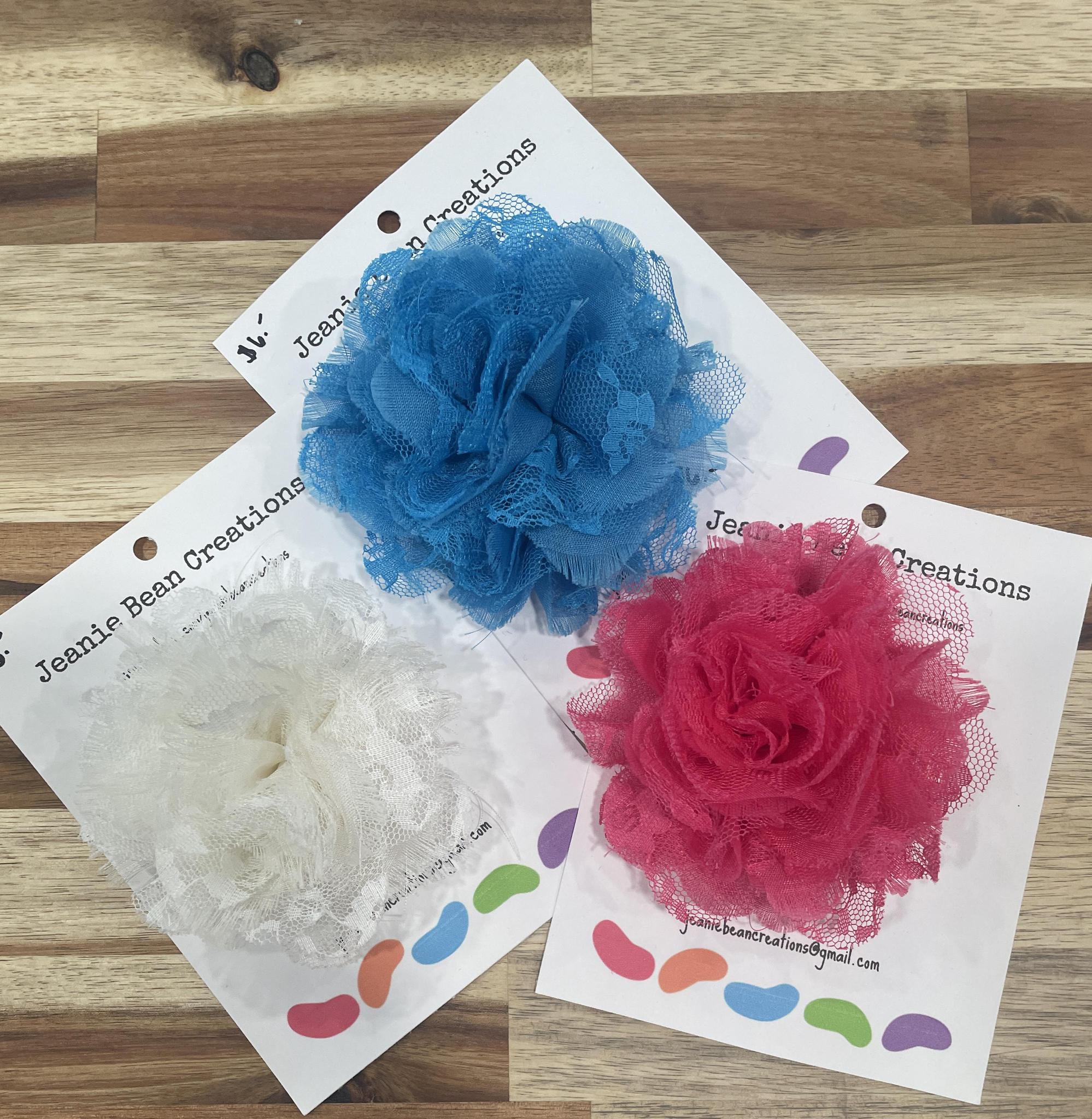 Lace Flower Bow