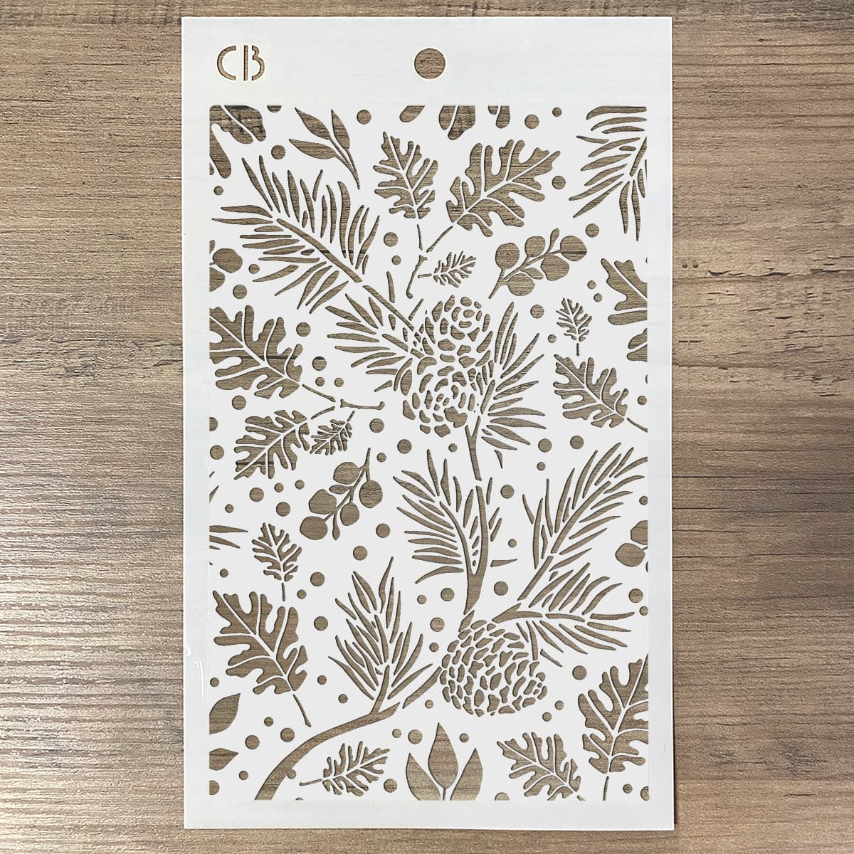 Autumn Leaves Texture Stencil 5x8 by Ciao Bella