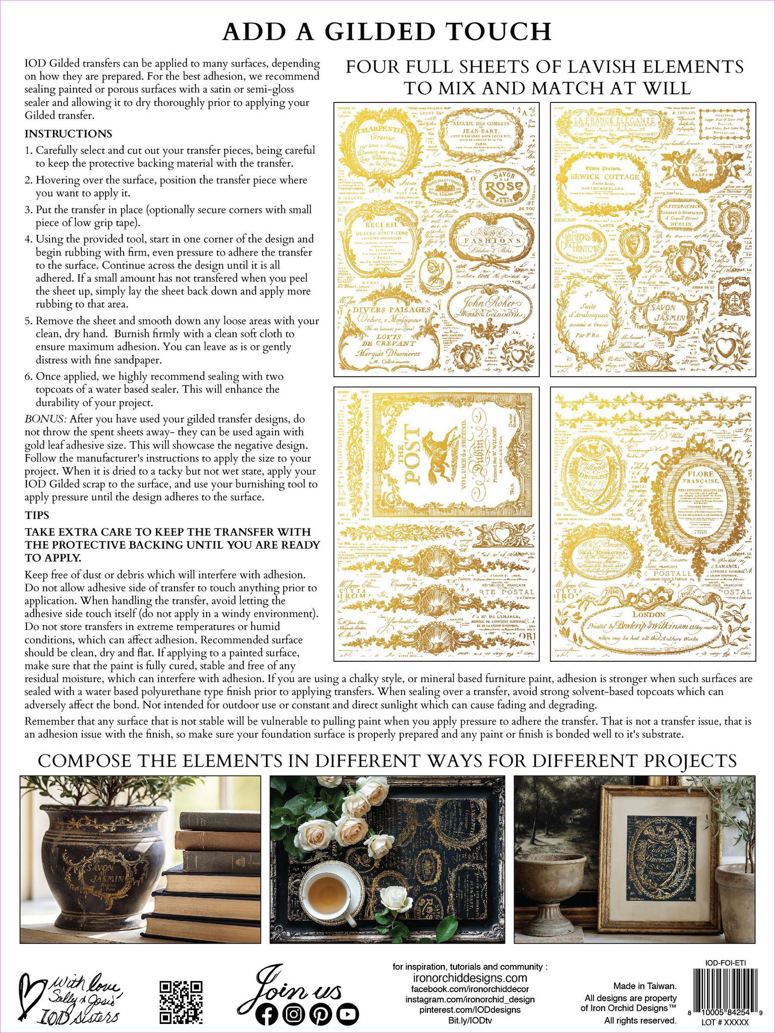 Etiquettes Foil Transfer™ Pad