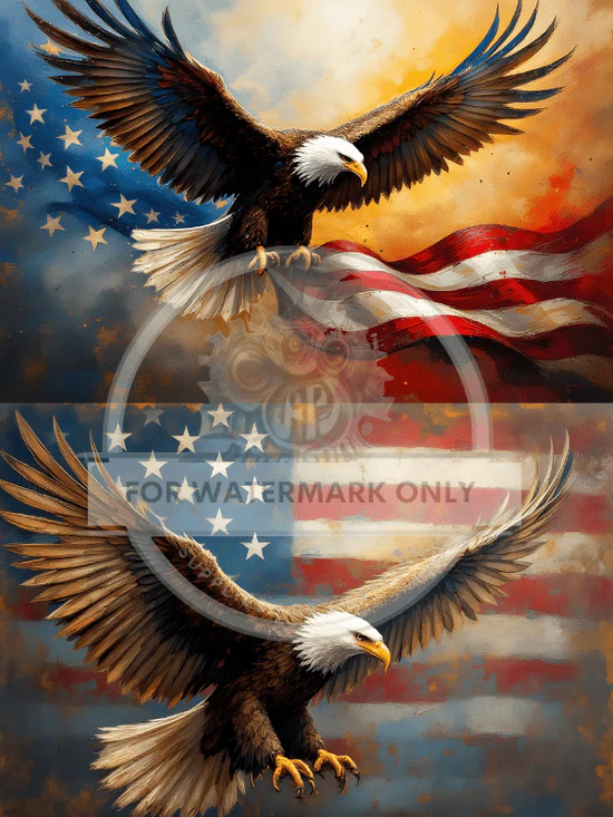 DC741 Eagles Flight of Freedom A4 Rice Paper