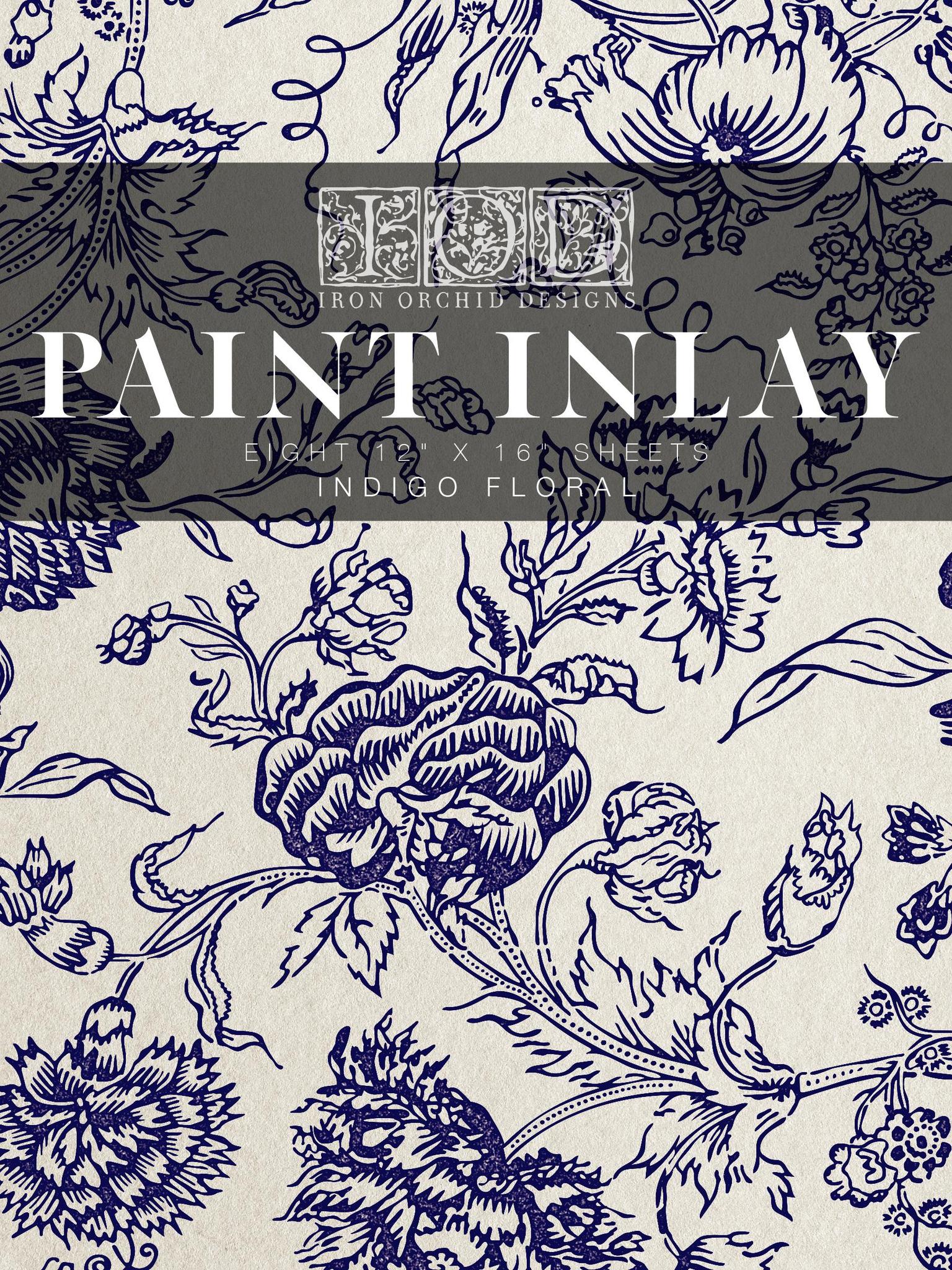 Indigo Paint Inlay
