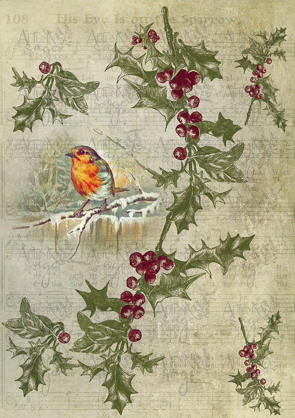 Holly Bird A4 - Digital Download