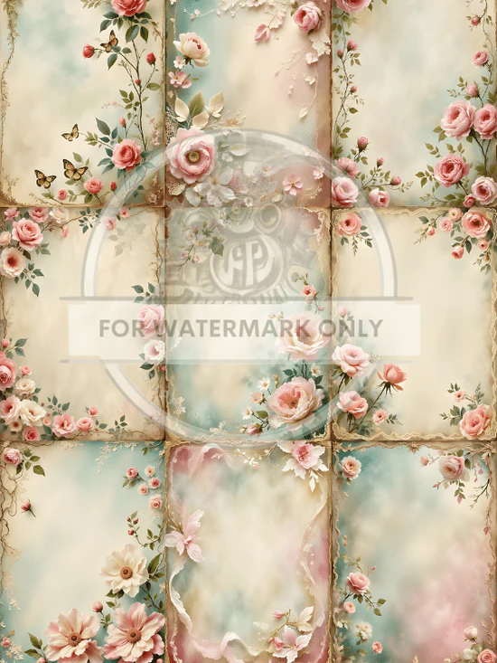 DC667 China and Lace Rice Paper