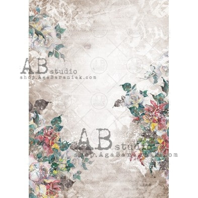 Whispering Floral No. 0543 Decoupage Rice Paper A4