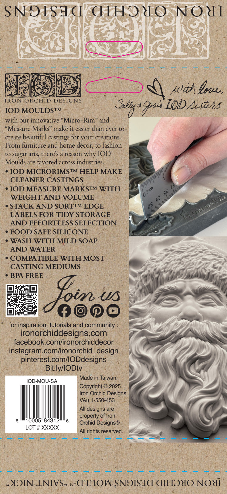 Saint Nick 5x7 IOD Decor Mould™