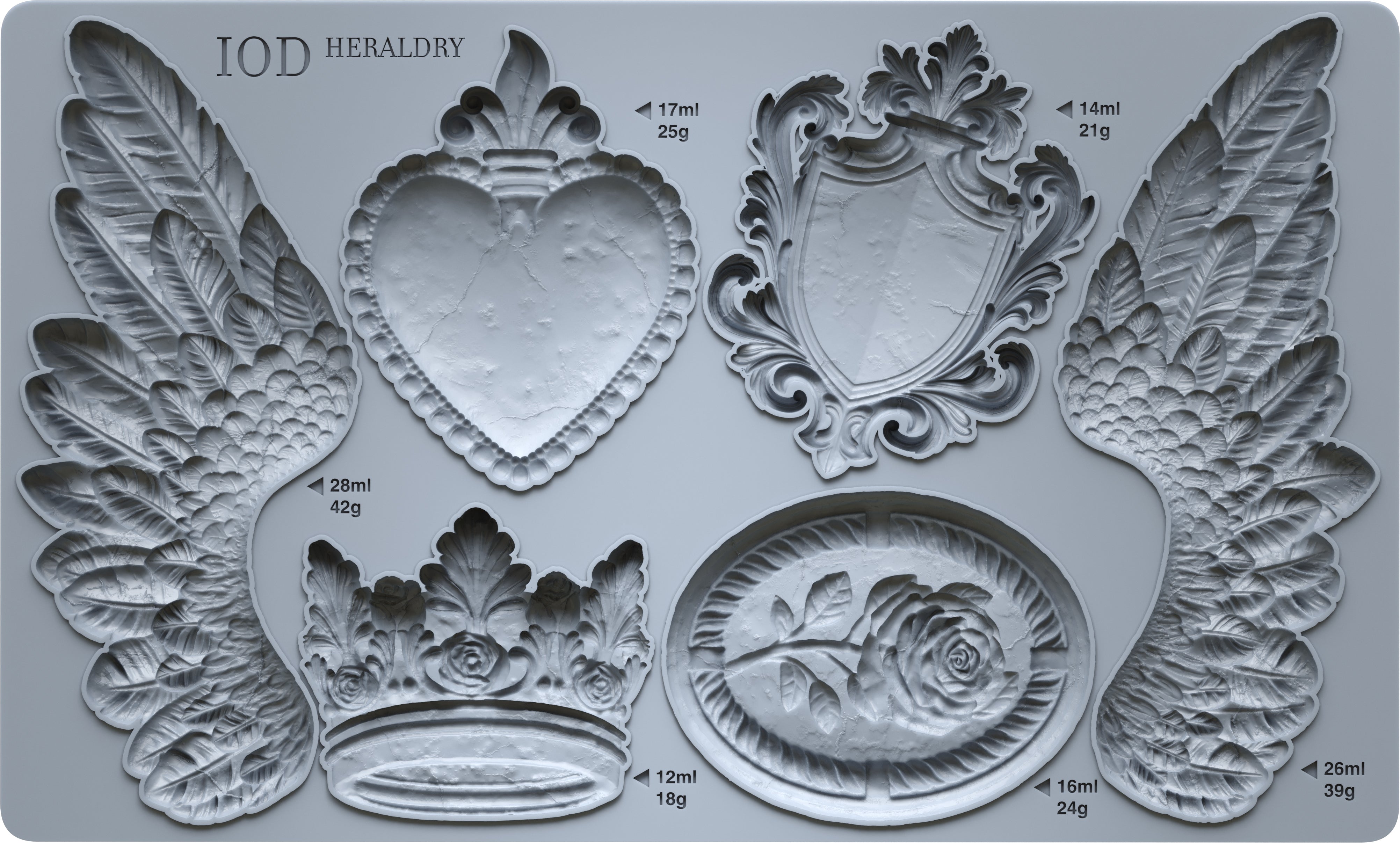 Heraldry 6×10 IOD Decor Mould™