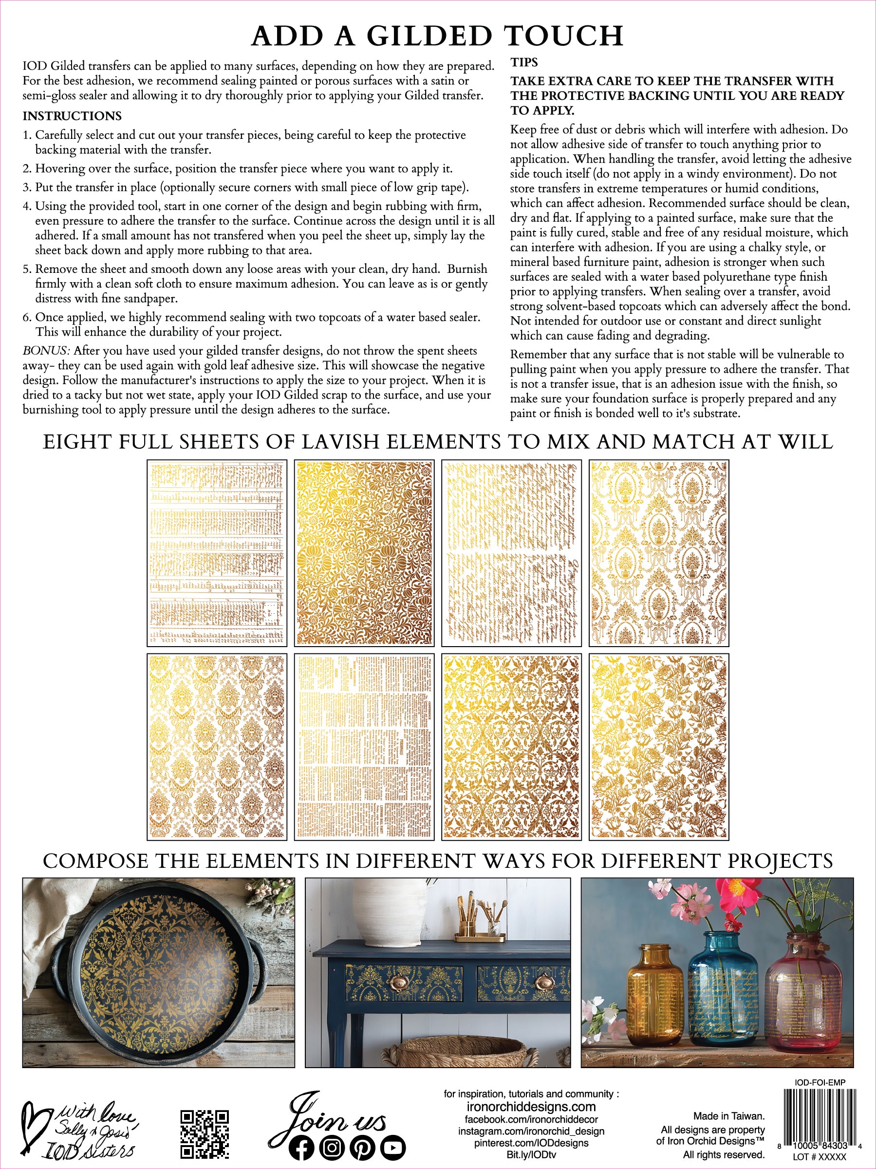 Emporium IOD Gilded Foil Transfer™ 12x16 Pad