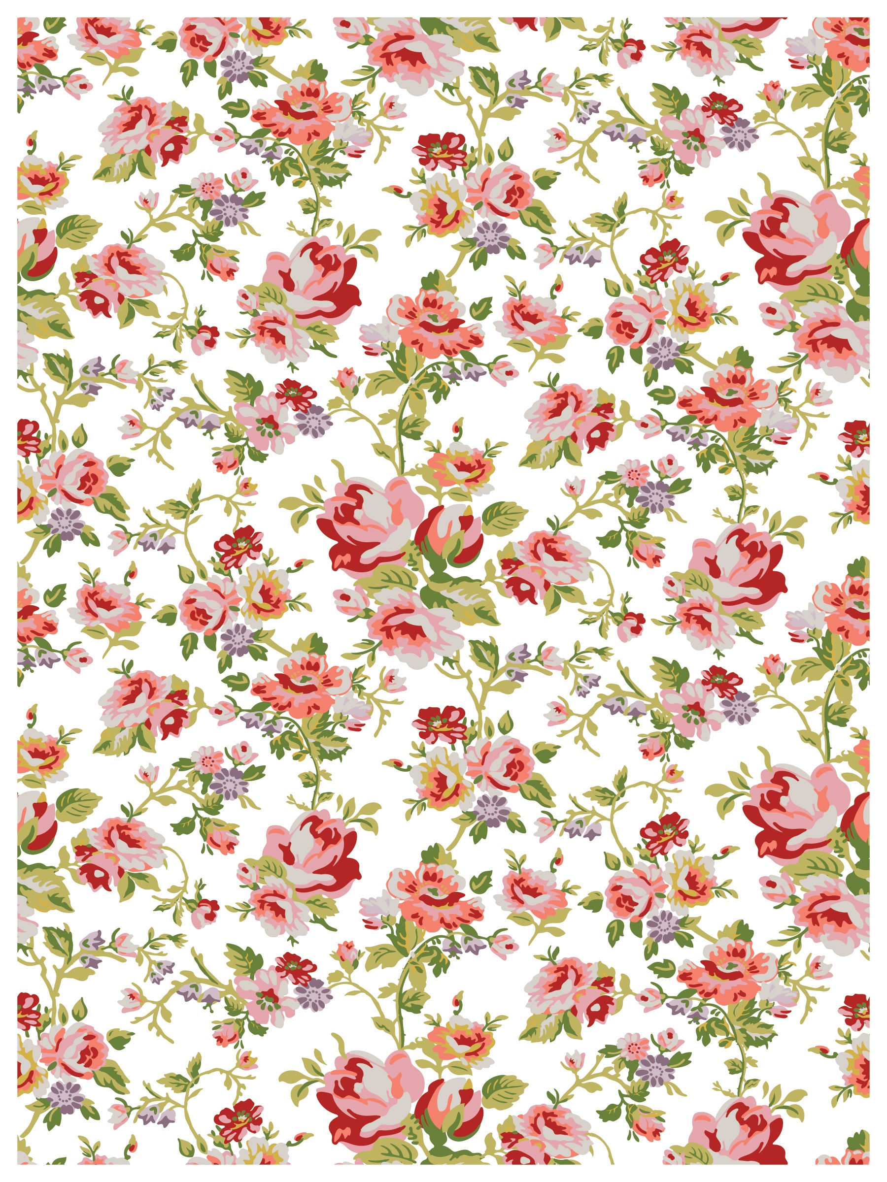 Ditsy Blooms IOD Paint Inlay 12x16 Pad™