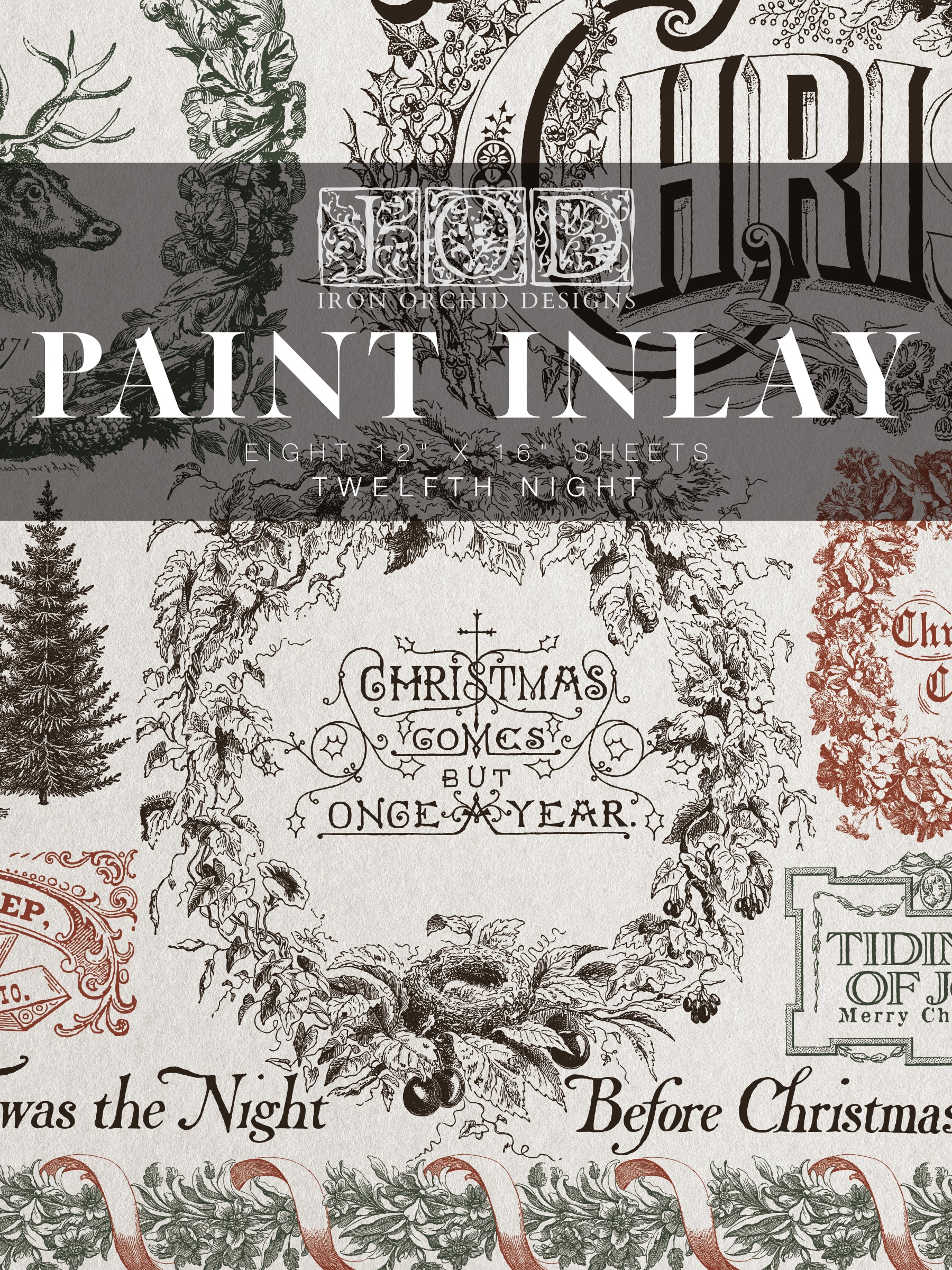 Twelfth Night IOD Paint Inlay 12x16 Pad™