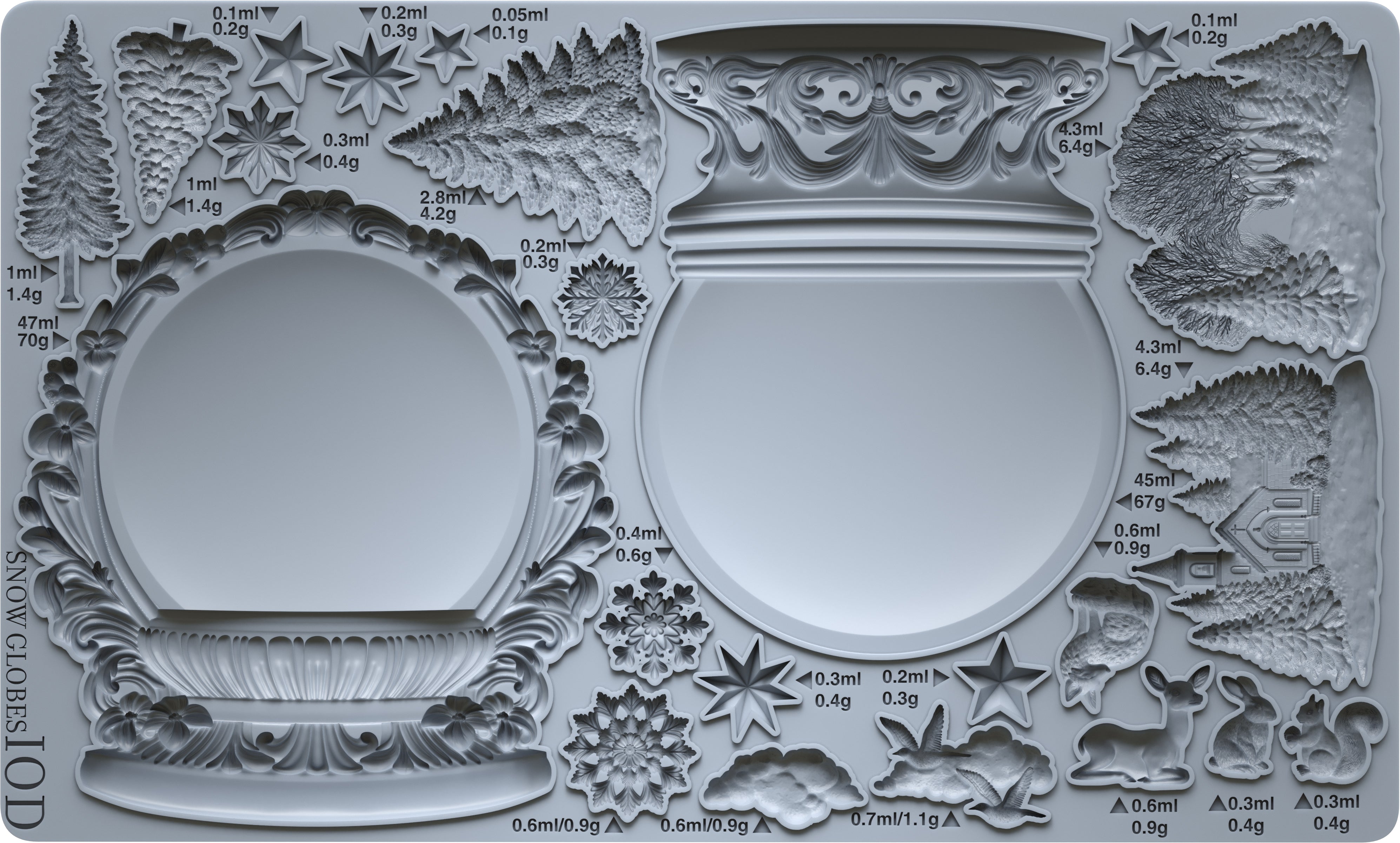 Snow Globes 6×10 Decor Moulds™