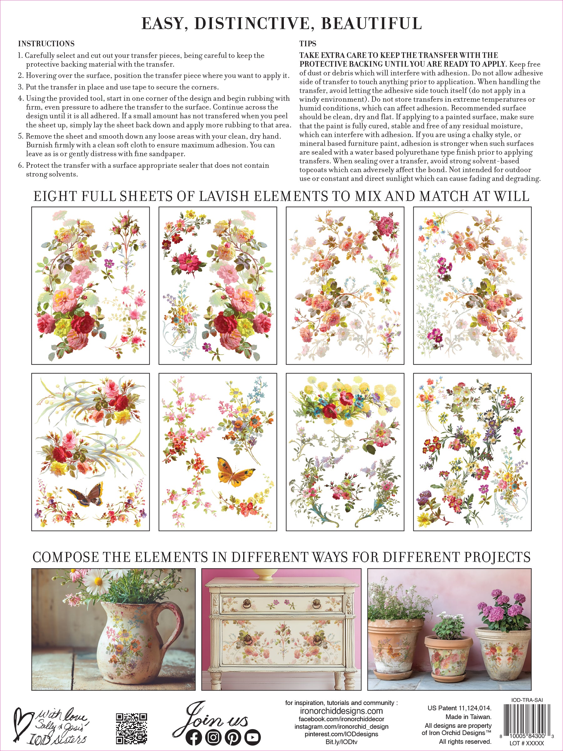 Saint Germain 12x16 IOD Transfer 8 Pg Pad