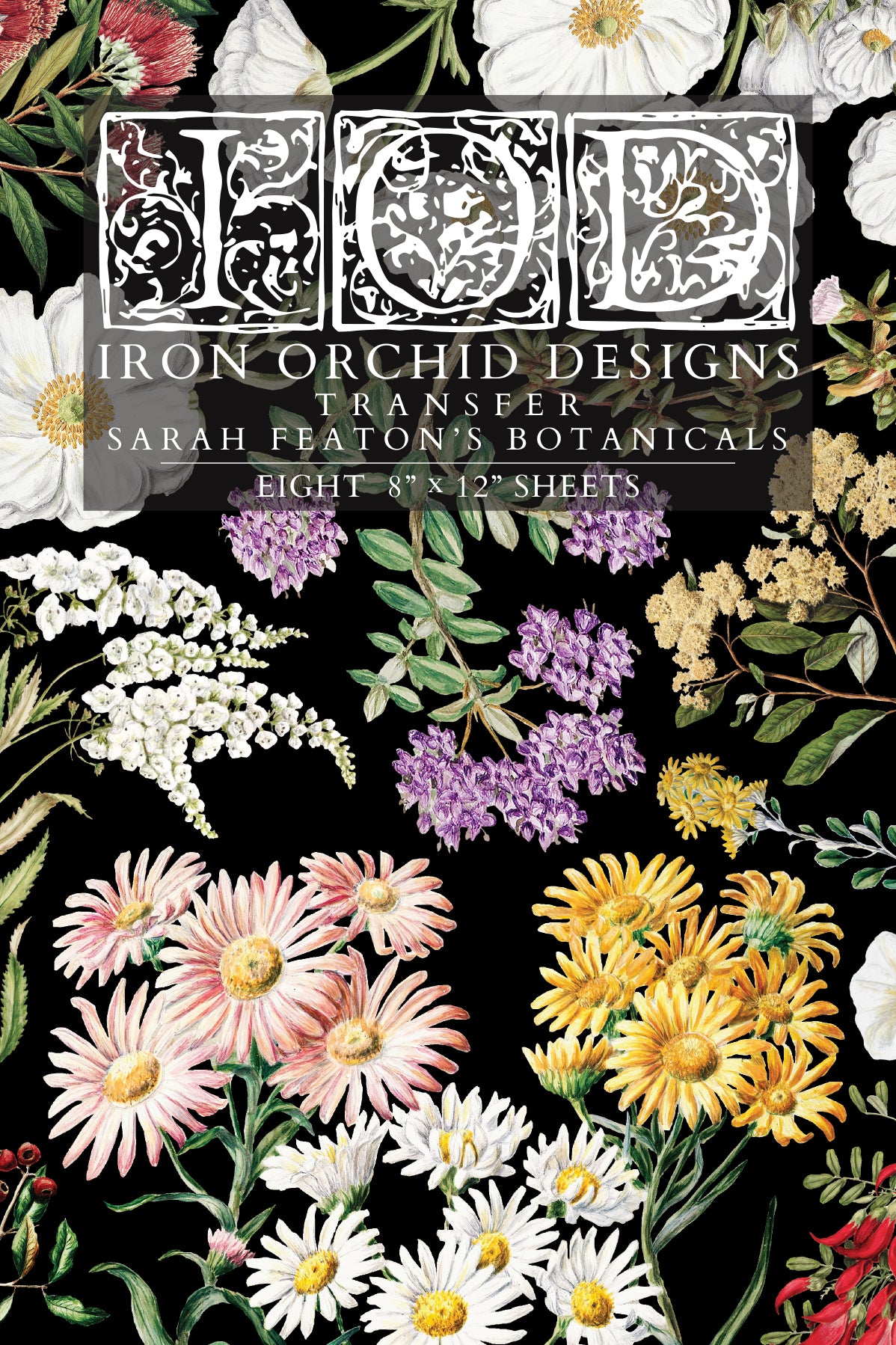 Sarah Featon's Botanicals  8x12 IOD Transfer Pad