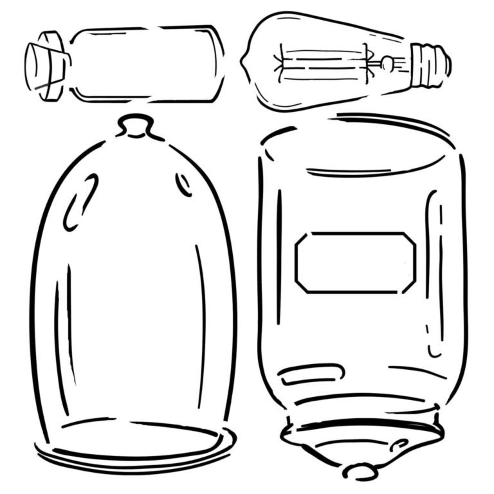 Cloche & Jar Stencil – Roycycled