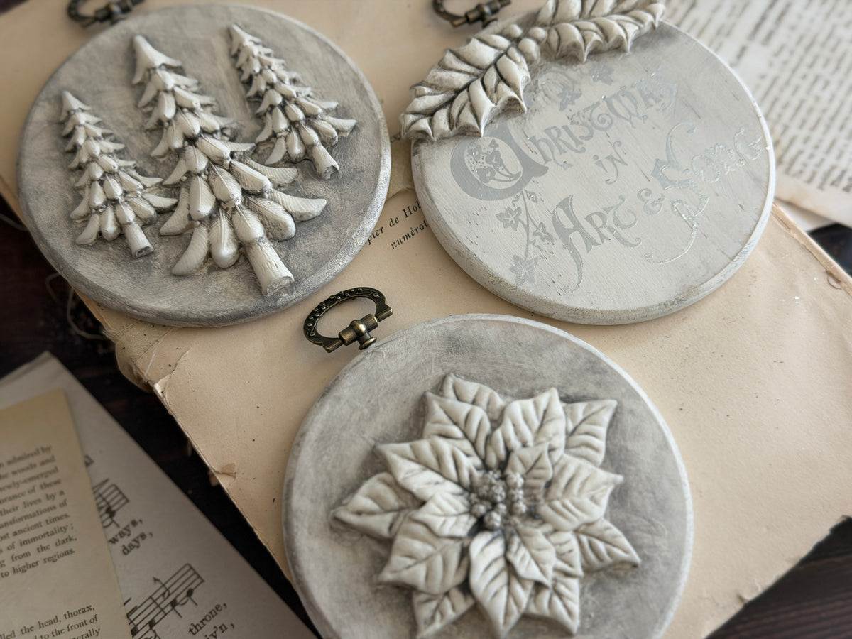 Boughs of Holly 6x10 IOD Decor Mould™
