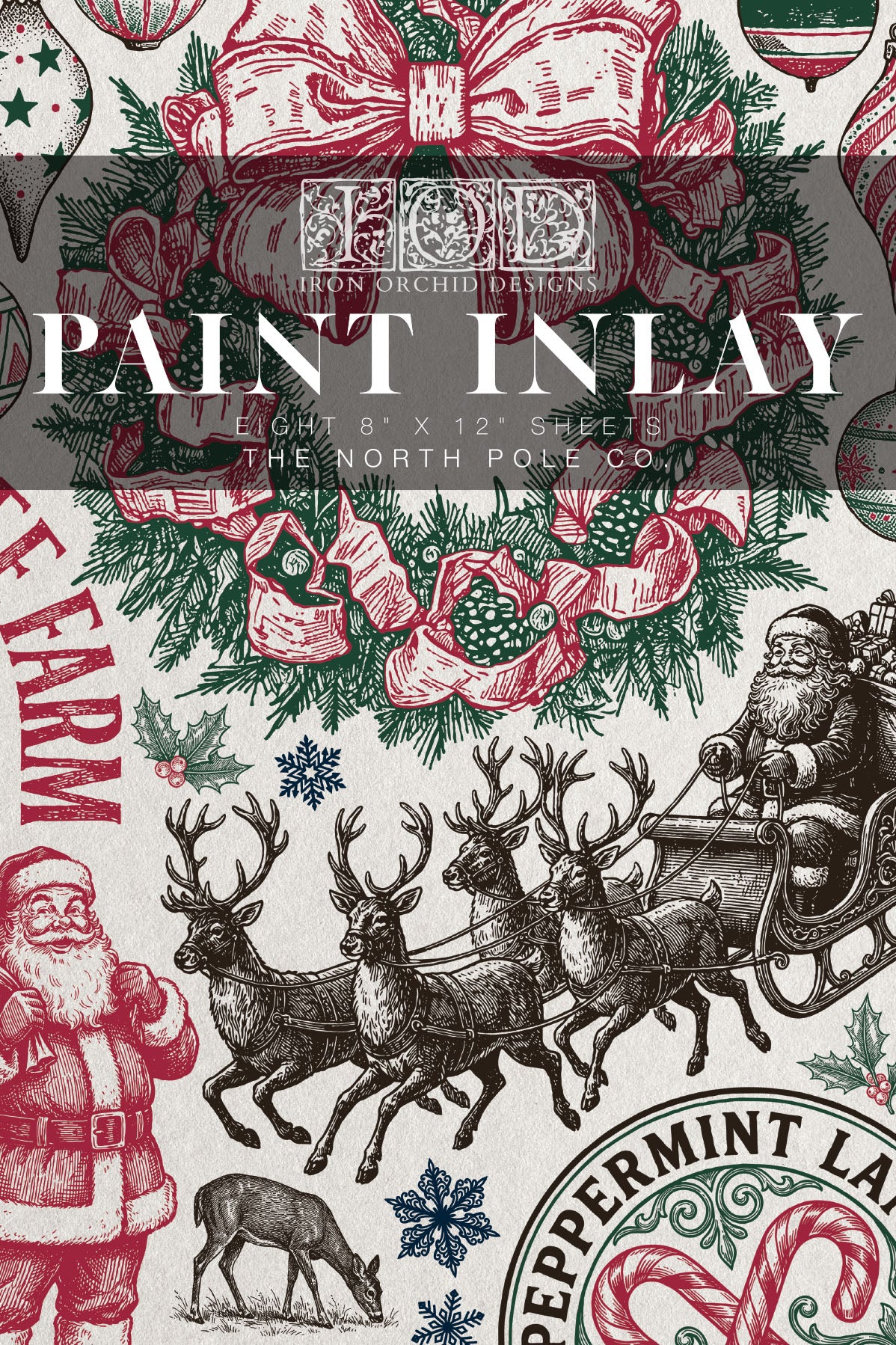The North Pole Co | IOD Paint Inlay | 8 Pages | 8"x12"