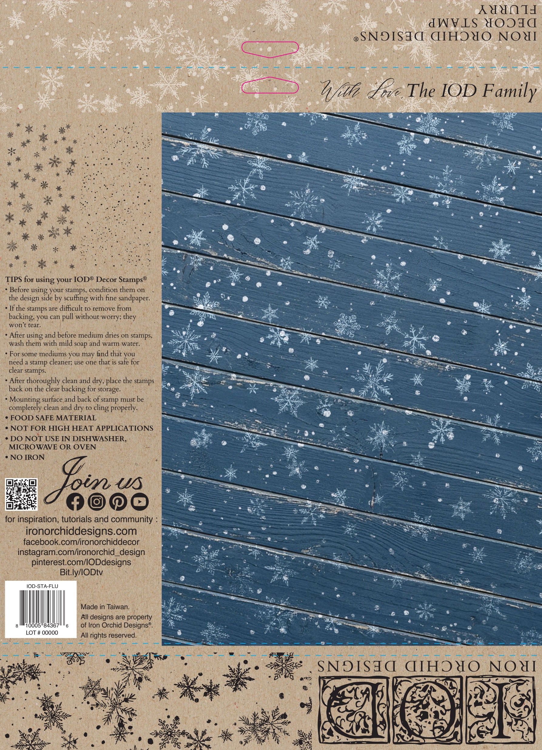 Flurry 12×12 IOD STAMP™