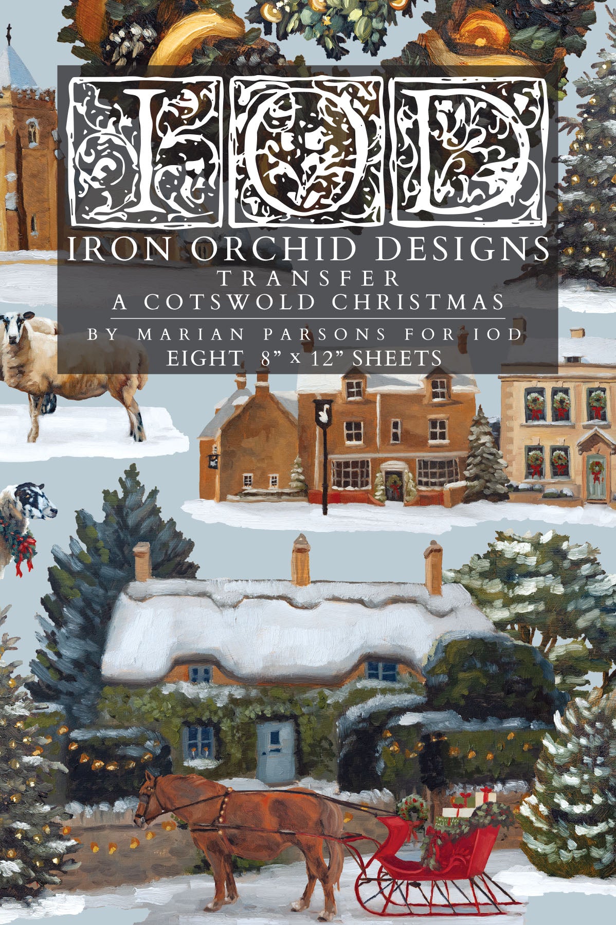 A Cotswold Christmas 8x12 IOD Transfer