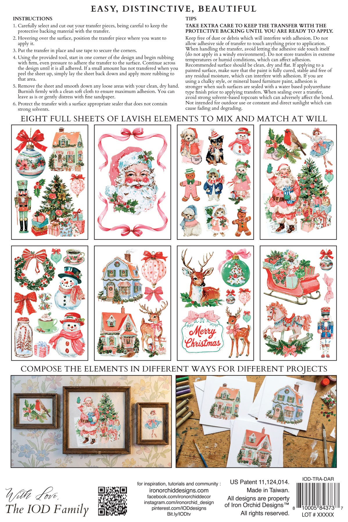 Darling Holiday 8x12 IOD Transfer