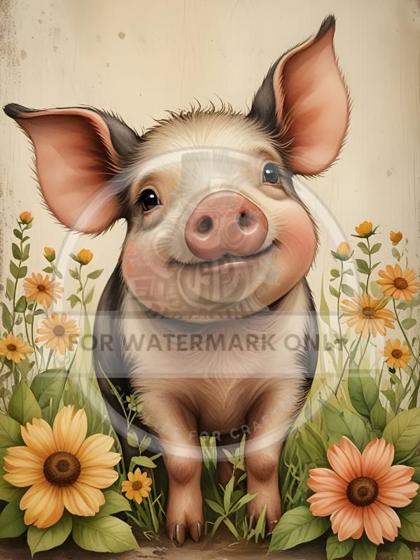 DC700 Spring Pig A4 Rice Paper