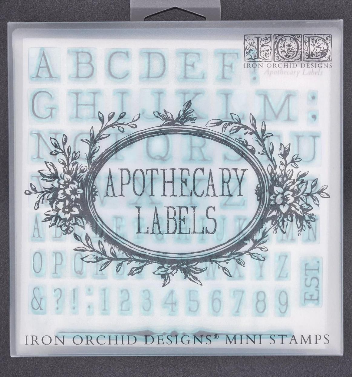 Apothecary Labels 6x6 IOD STAMP™ Set