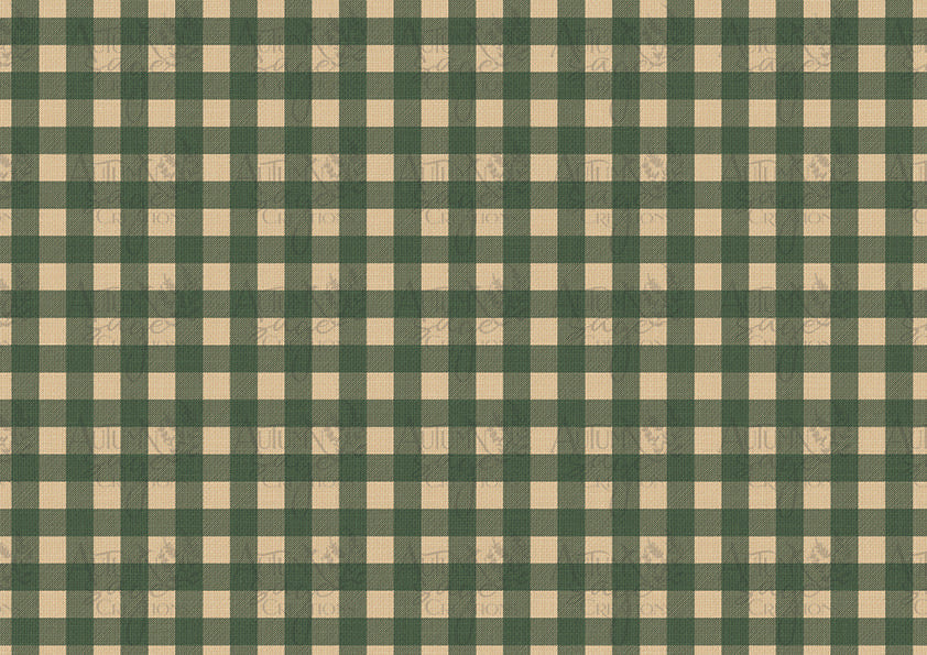 Hunter Green Checks A4 Decoupage Paper by Autumn Sage Creations