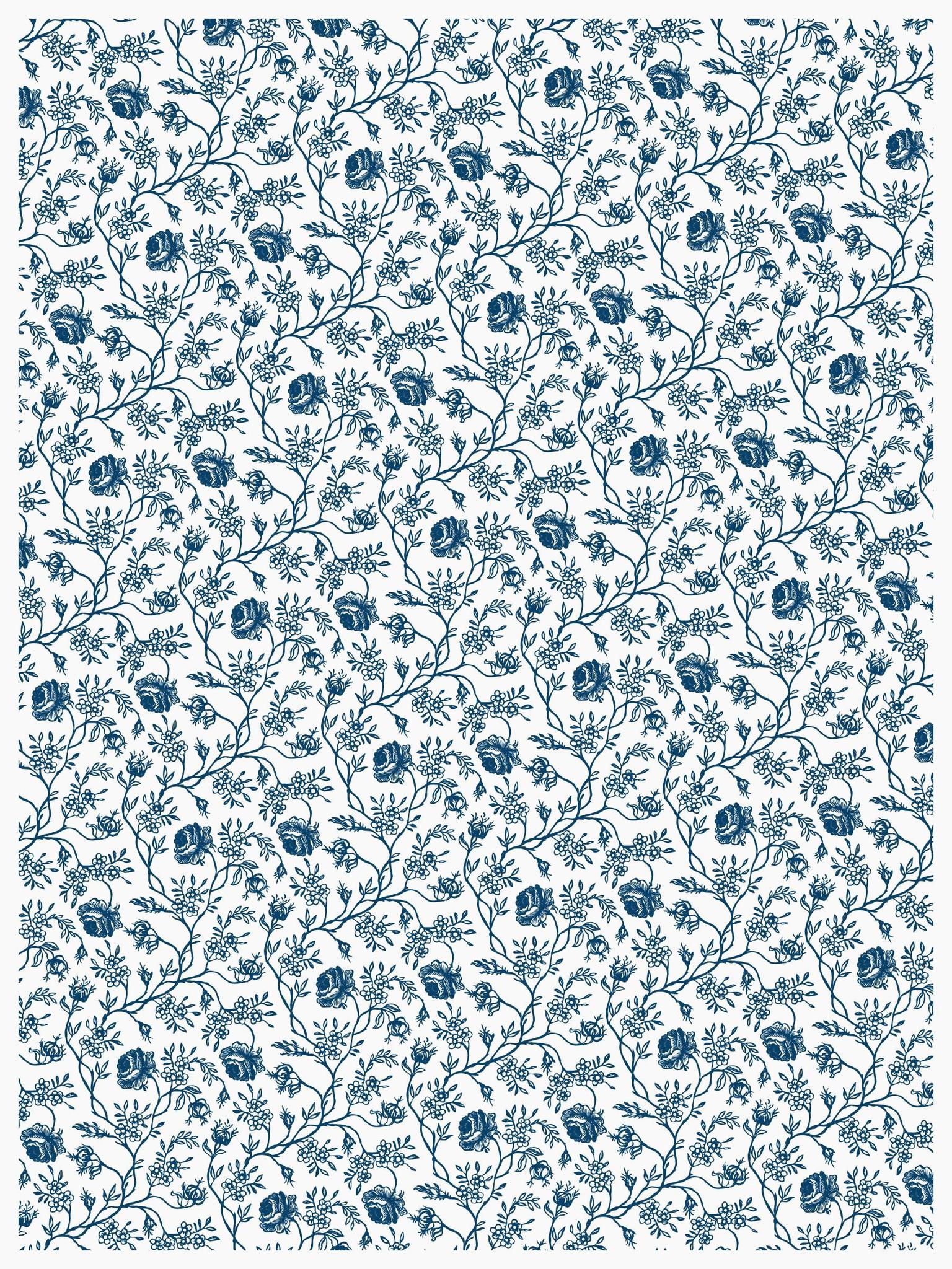 Delft Traditions - Azure - IOD PAINT INLAY 12×16 PAD™