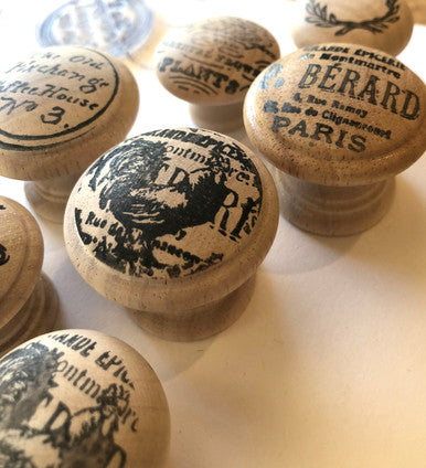 IOD Wooden Knobs 1.25 - Unfinished/Plain - (4 Pack) Retired*
