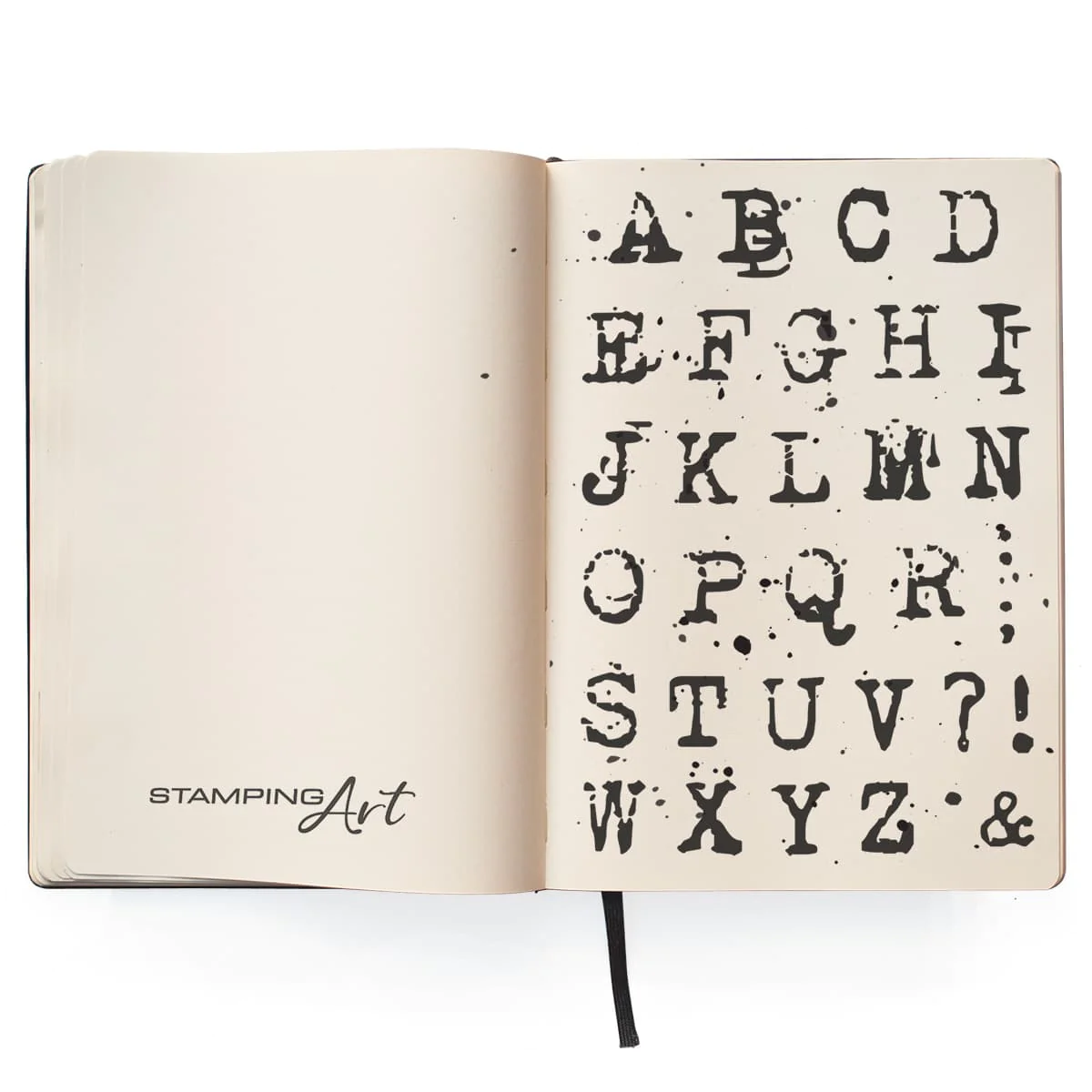 Reporter Uppercase Alphabet - StampingArt