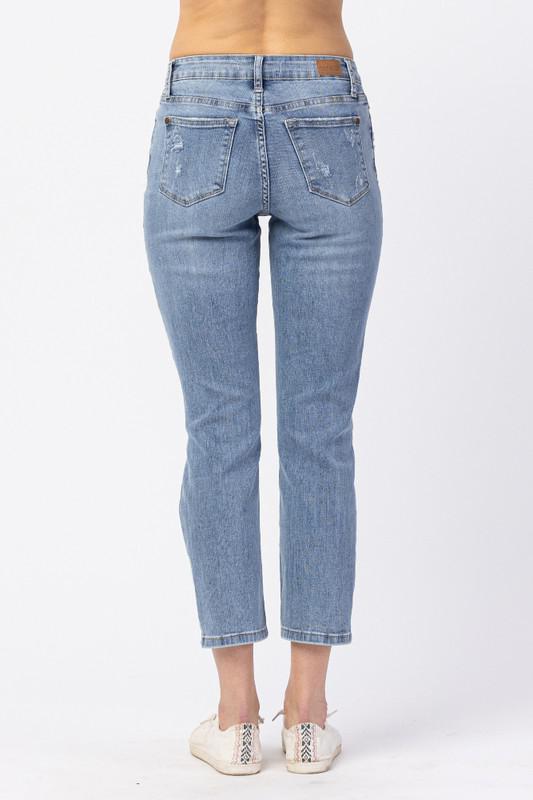 Hi-Waist Destroyed Boyfriend Judy Blue Jeans 82281