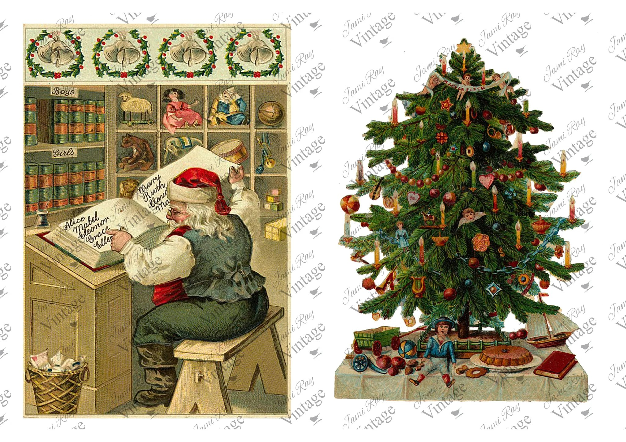 Santa Workshop JRV A4 Rice paper